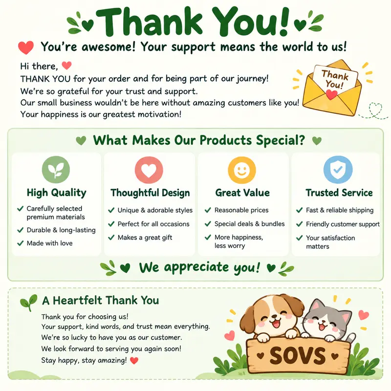 1-Nail Care Thank You Card & Customer Appreciation Insert
