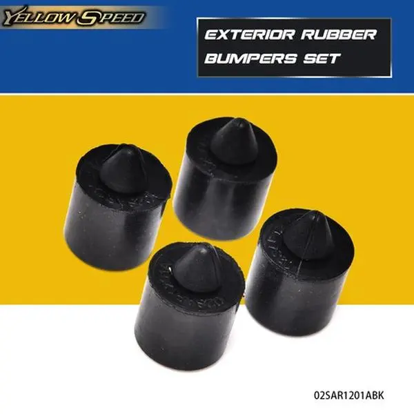 ALLGOOD 16.5MM Durable Heavy-Duty Automotive-Grade Thermoplastic Rubber Exterior Bumper Set (4-Piece, New) - Auto Accessories, Direct Perfect Fit Replacement for 2004+ Ford Ranger, Ford F150, Lincoln Suspension Parts, Fits 2004+