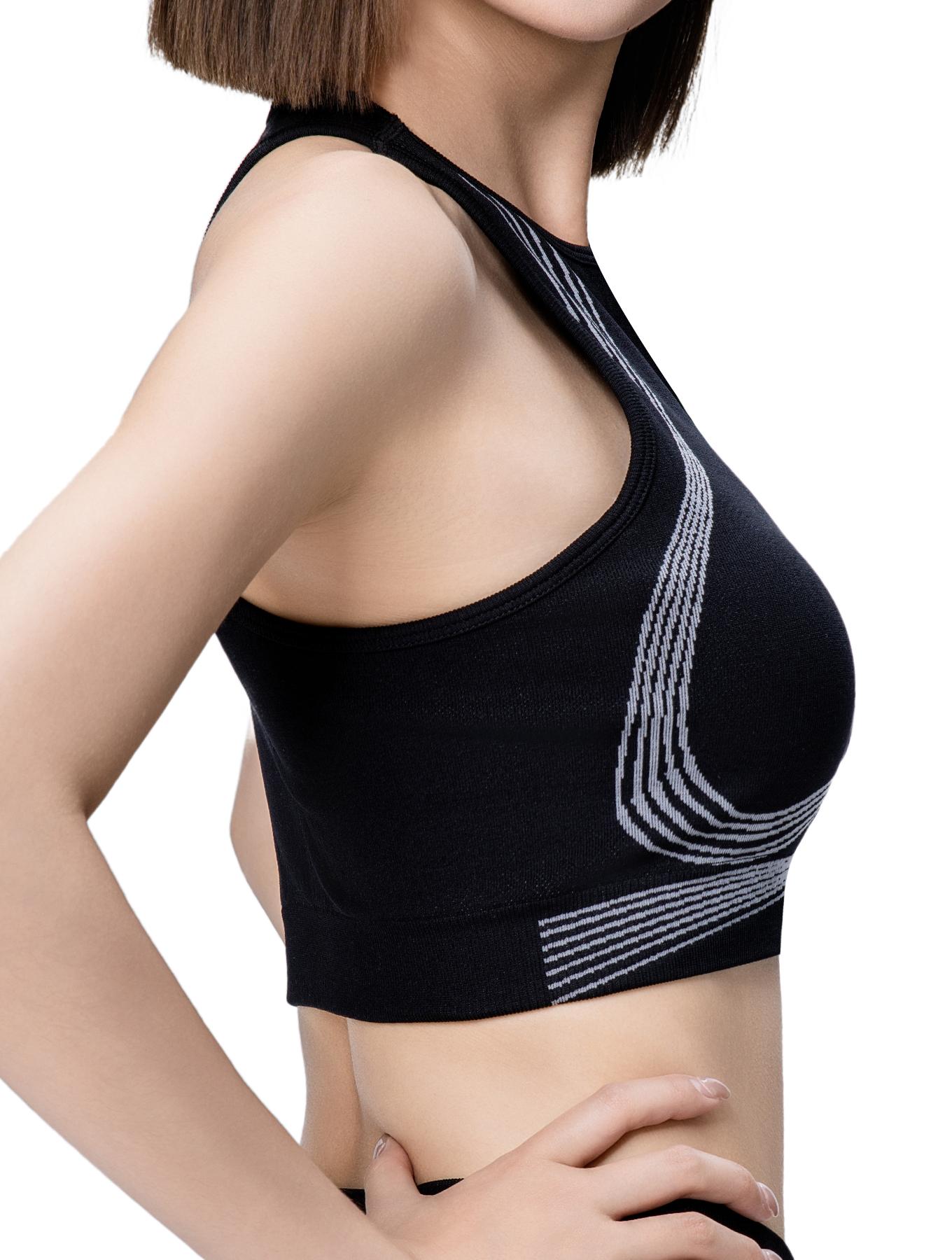 SUNVADUN 1027 Women's Plus-sized Sports Vest Seamless Cowl Neck Stretchable Tight-fitting High Elasticity Yoga vest Moisture-wicking Sweat-wicking Breathable