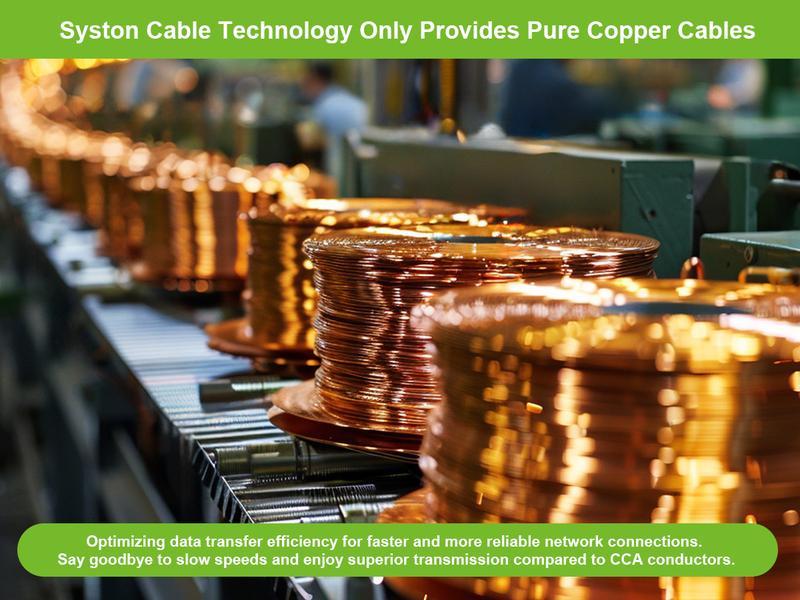 Syston Cat6a CMR Ethernet Internet Cable UTP Riser Rated 23AWG Solid Copper 700MHz 10Gbps for Indoor Outdoor PoE++ RJ45 LAN Gaming Office Data Centers