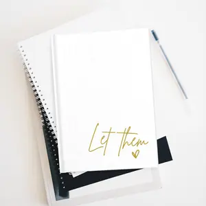 Let Them heart Journal | Hardcover Blank Notebook