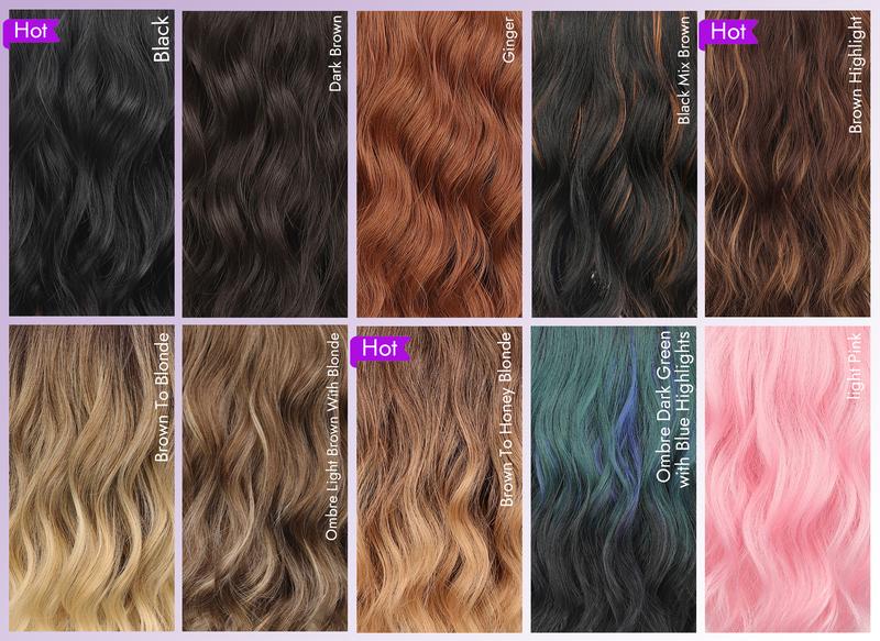 [AISI HAIR] 14 Inch Natural Black Wigs for Women - Shoulder Length Wave Wig with Pre-Cut Lace Hairline, Middle Part Natural Wavy Bob Synthetic Heat Resistant Fiber for Daily and Party