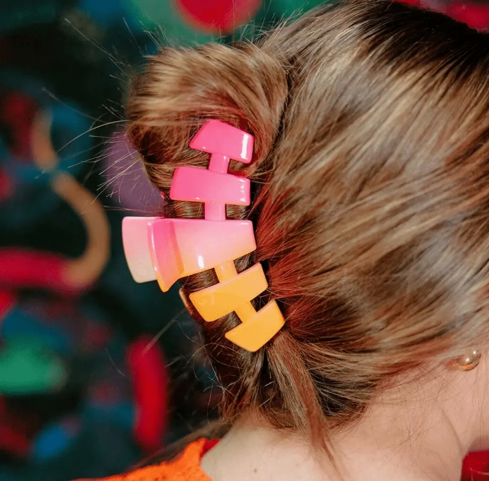 Teleties Classic Hair Clip | Large | Day Rave