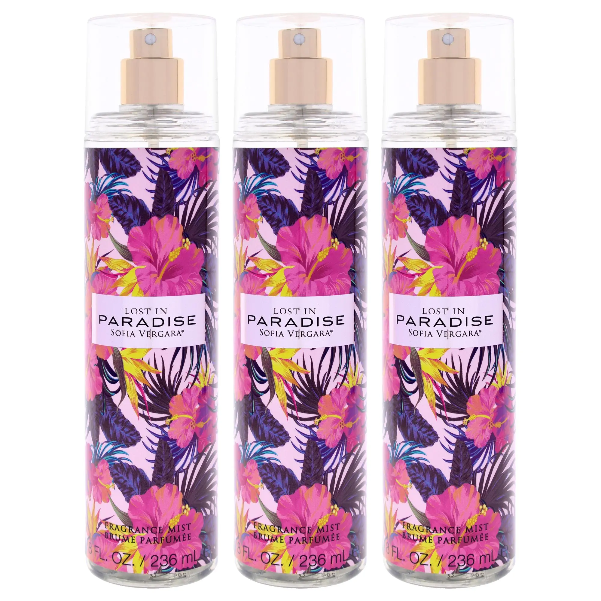 Sofia Vergara Lost in Paradise Refreshing Vibrant Tropical Women's Fragrance Mist - 8 fl oz, 3 Bottles Pack