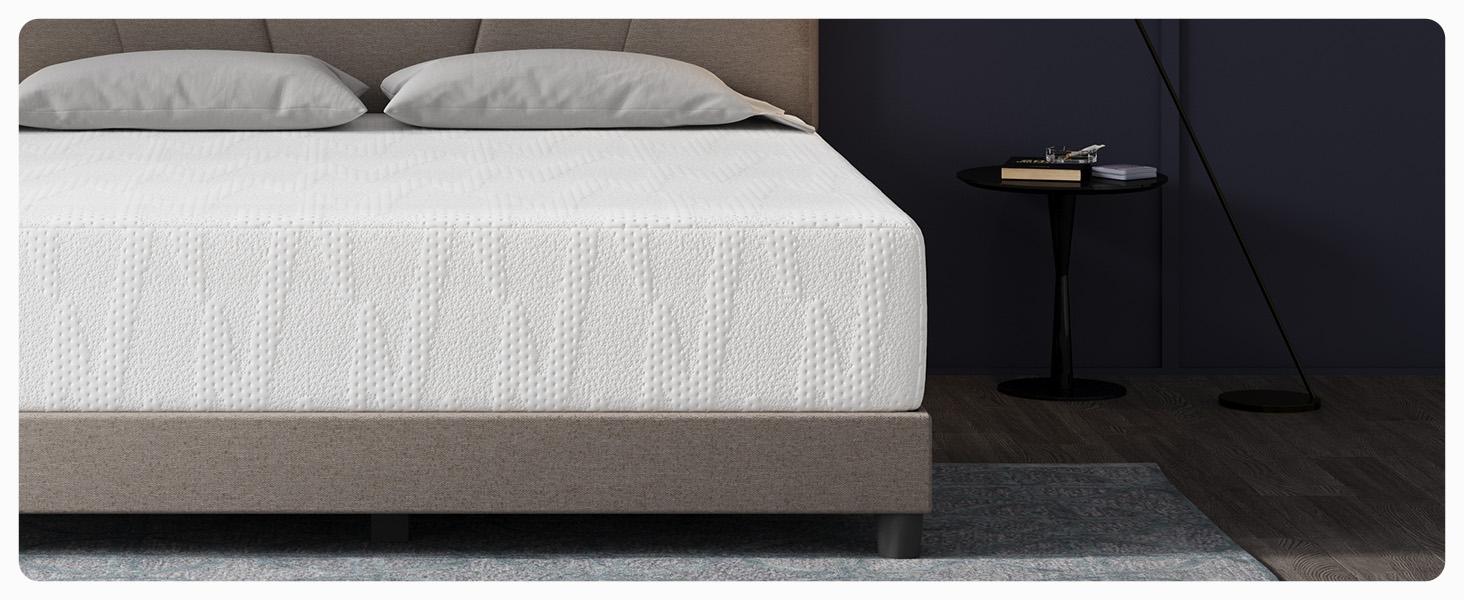 Memory Foam Mattress 5/6/8/10/12/14 Inch Gel Memory Foam Mattress with 30% NanoGel for Cool Night Sleep & Pressure Relief, 3-Layer Foam Structure for Motion Isolation, CertiPUR-US Certified, Easy Setup
