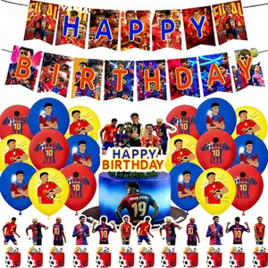 Soccer Star Birthday Party Banners, Balloons, and Cake Toppers