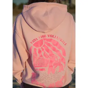 Volleyball Pink Velvet Sweatshirt