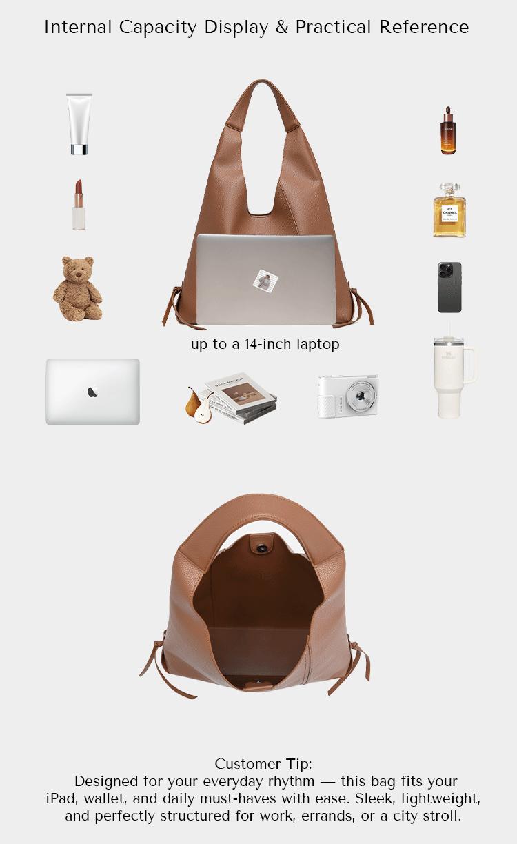 NEWBELLA Lena 2 PCS Set Shoulder Bag - Daily Casual Style, Magnetic Closure, PU Material,dealsforyoudays Wallet Sling Compact tote bag tote bags,FallFreshness