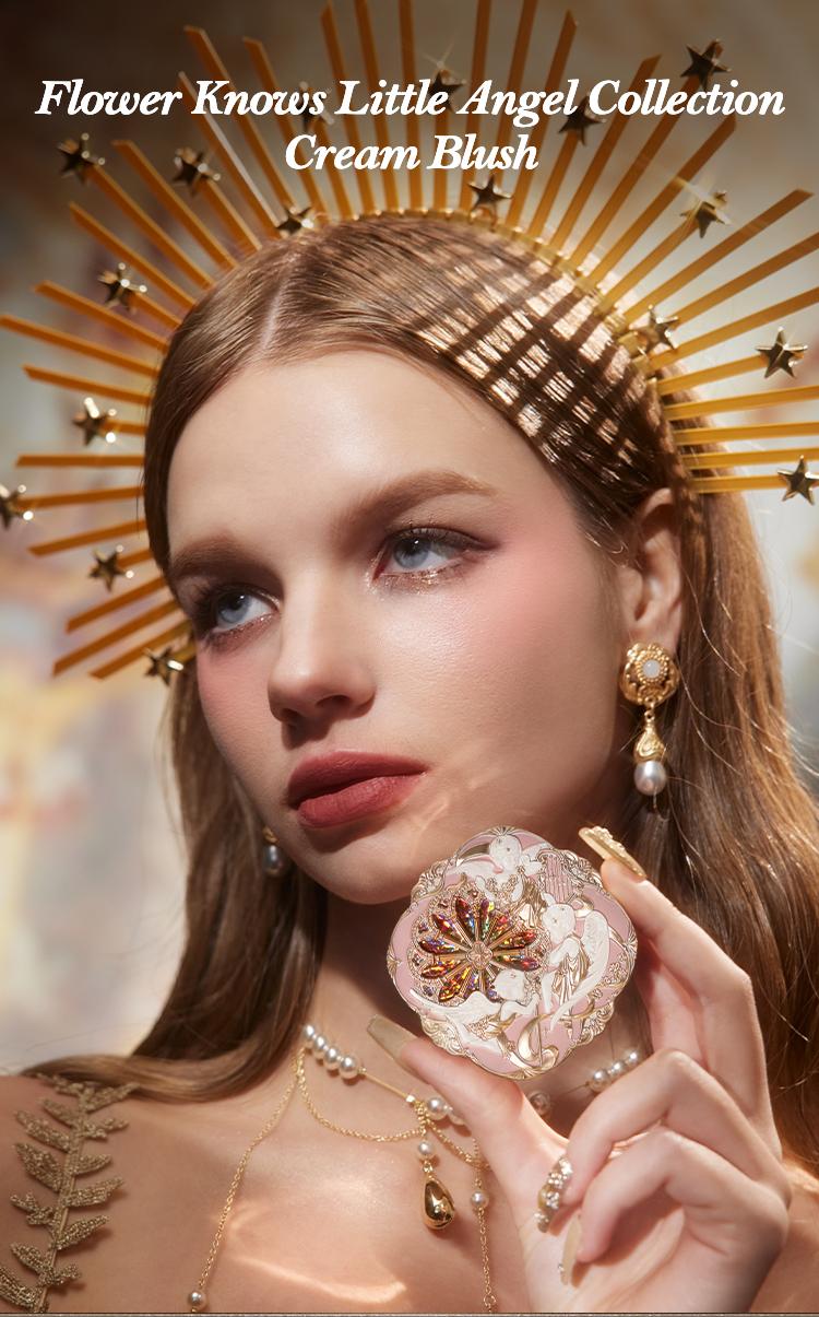 Flower Knows Little Angel Collection Cream Blush, high pigment, longlasting, moisturizing, dealsforyoudays