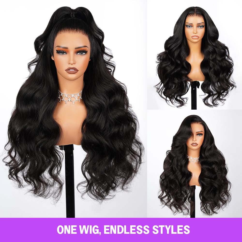 [NEW IN] Megalook 13x6 Pre-everything Glueless Lace Frontal Wigs Unprocessed Easy Put on Go Body Wave Wigs with Baby Hair 180% Density Beginner Friendly