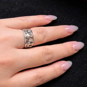 Anillo de elefante de la suerte plata italina 925 medida 7