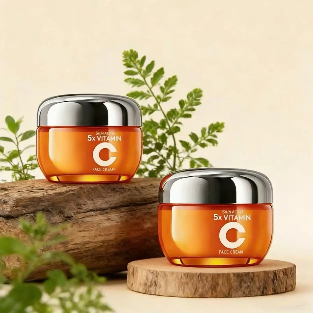 Korean Vitamin C Cream | Hydrating Daily Moisturizer | For Smooth Skin Texture, Hydration & Fresh Finish | Lightweight & Non-Greasy Hydrate Gentle