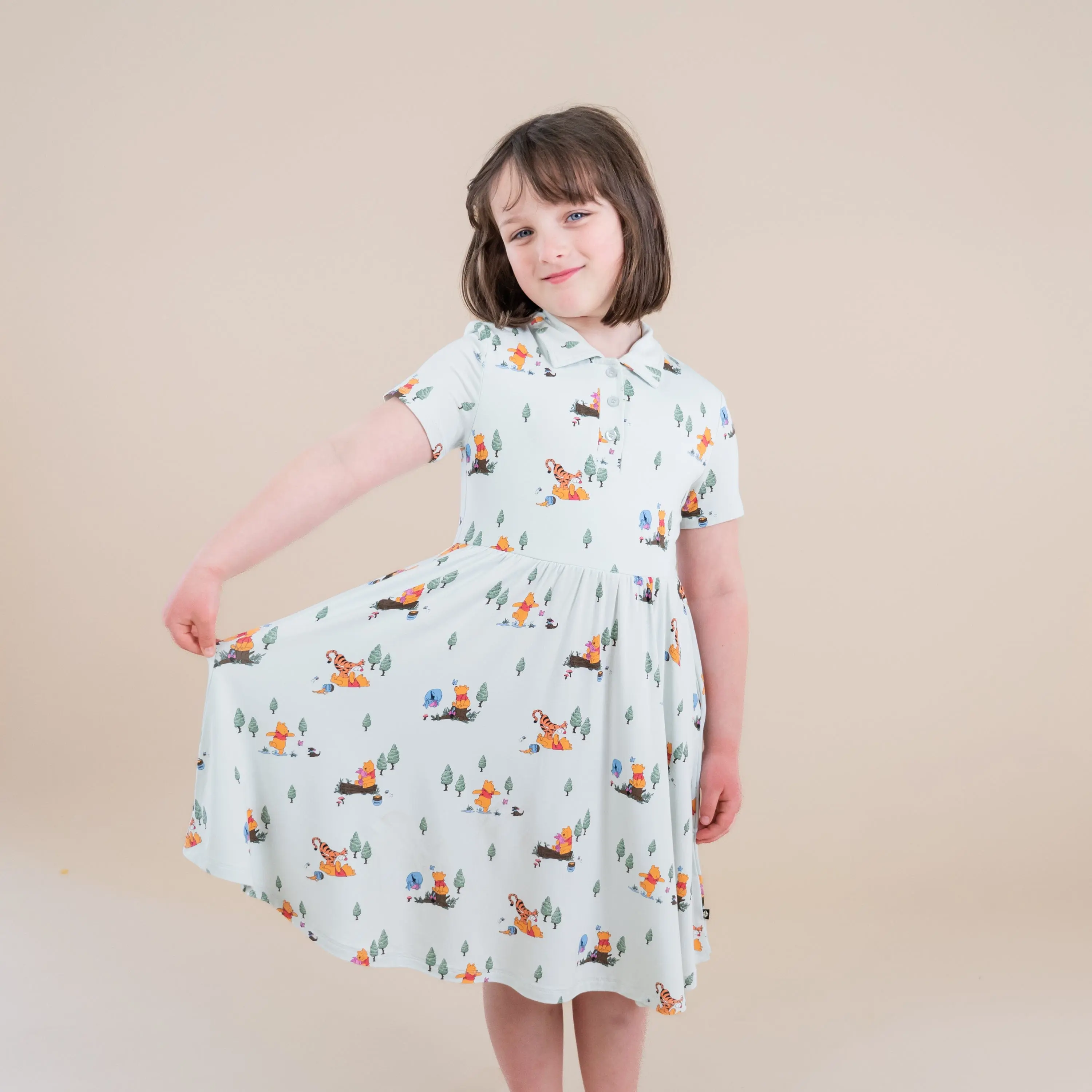 Polo Dress in Winnie the Pooh Hundred Acre Wood
