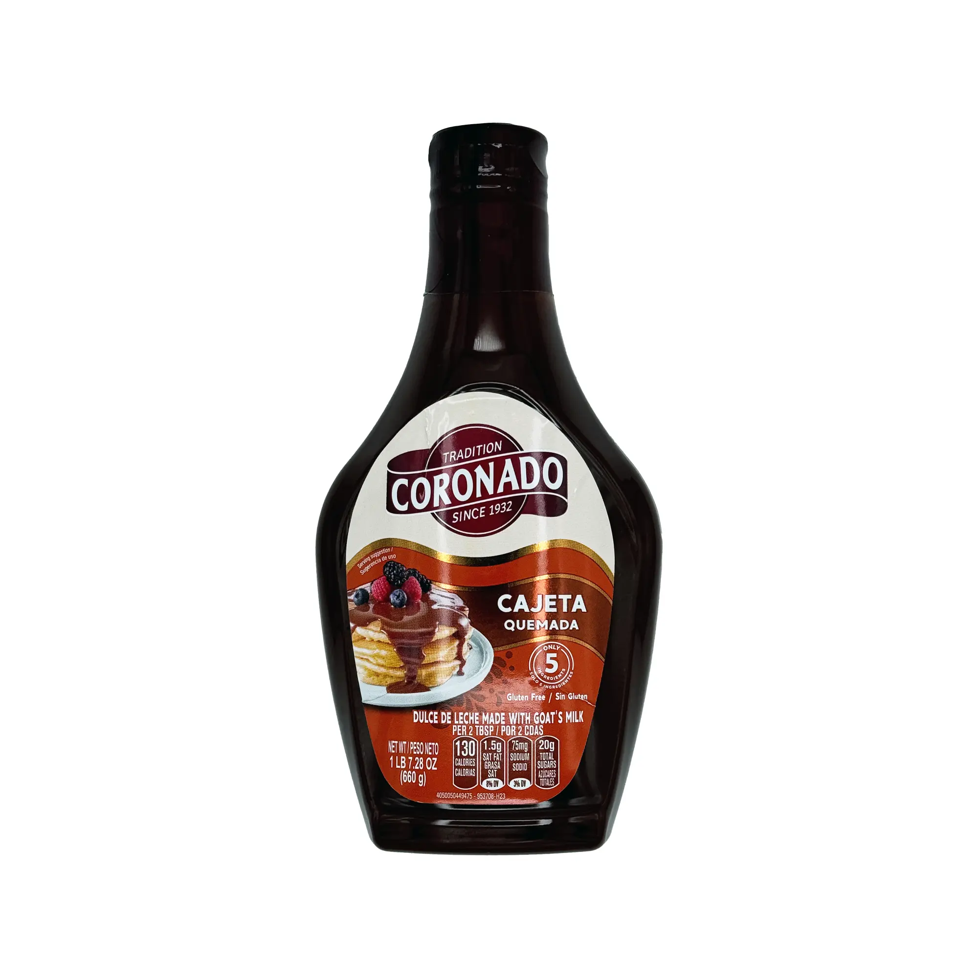Coronado Cajeta Quemada Dulce De Leche Made With Goat Milk, Mexican Caramel Spread For Ice Cream, Coffe, Snacks, Cookies, Cake Flavor Sweet