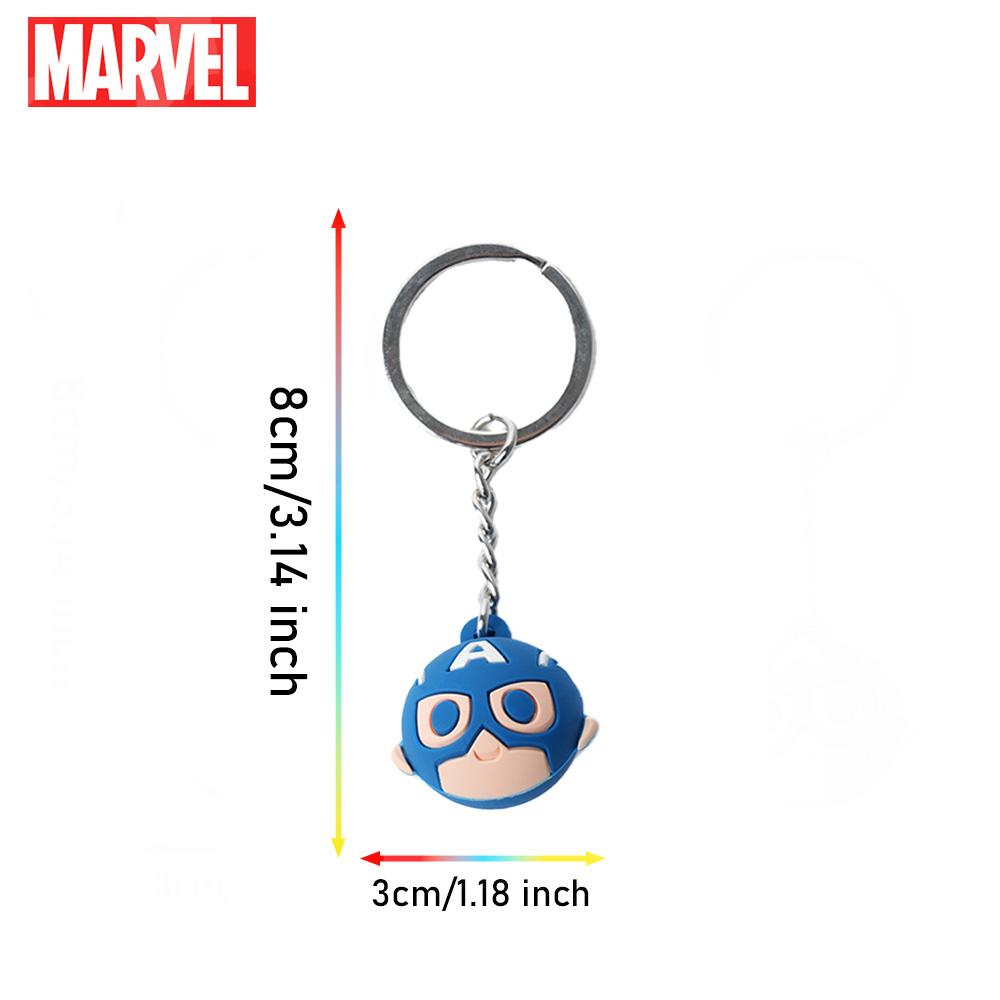 Marvel Captain America Keychain 1Pc Officially Licensed 3D Figurine Bag Clip Charms PVC Suitable Fans Gift Backpack Decor Steven Rogers