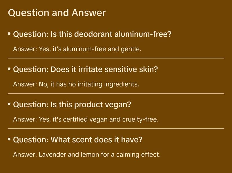 Each & Every Natural Fragrance Deodorant Sunday Morning - Lavender & Lemon 2.5oz