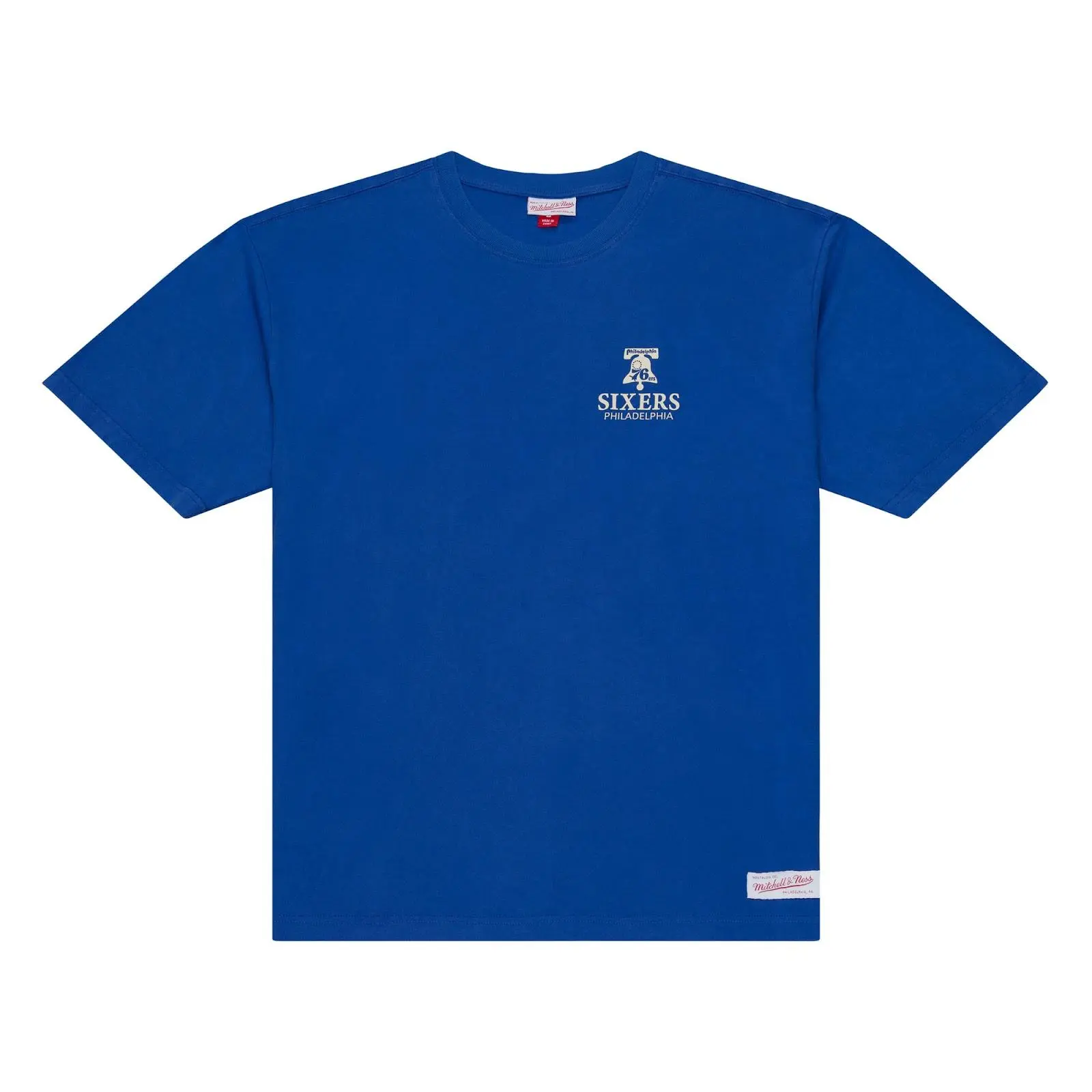 Philadelphia 76ers Royal Core Essentials T-Shirt NBA Throwback Tee Graphic Vintage Fan Gear Mitchell & Ness