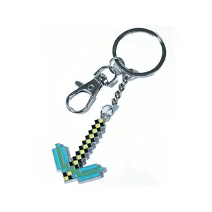 G-1PC Official Minecraft Licensed Pickaxe  Key Chain Perfect for Friends and Family Fun Anniversary Gift Valentine's Day, Birthday Present