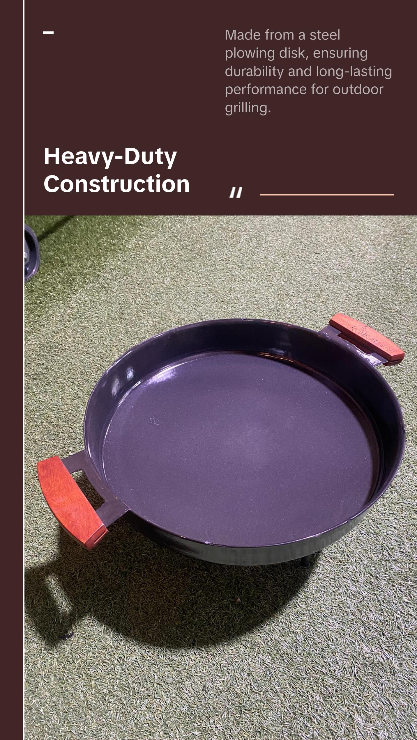 Tromen Argentine Enameled Cooking Disk 16.5" x 4"- Your Outdoor Culinary Masterpiece Grill Sturdy