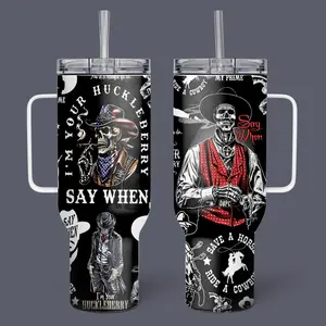 Say When Tumbler, Vintage Gift For fans Tumblers Metal Mugs  Ceramic