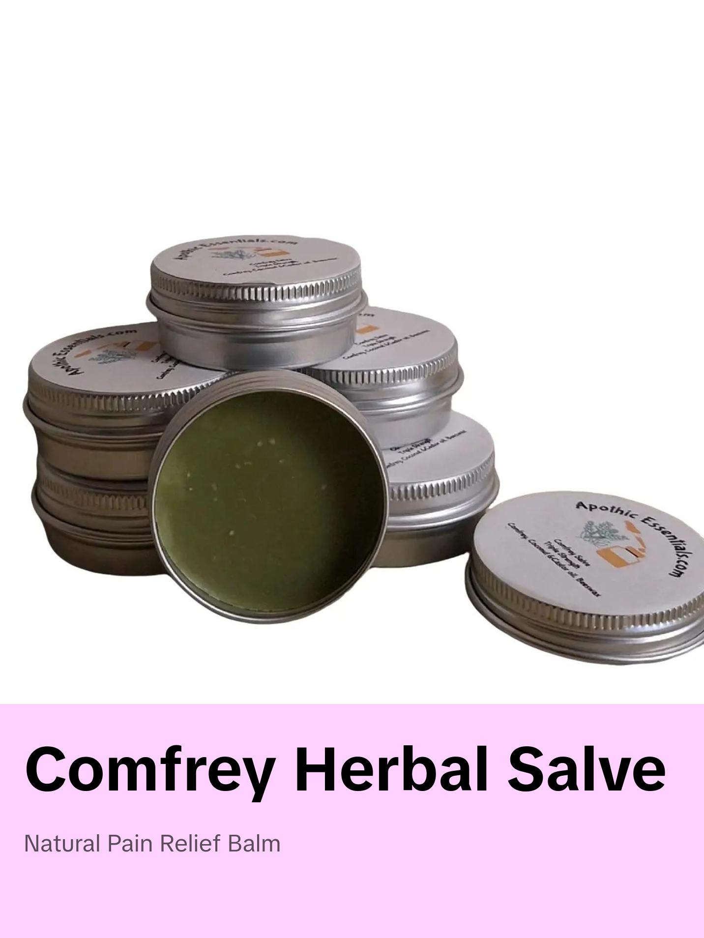 Organic Herbal Salve 2oz - Comfrey Organic Herbal Salve - triple strength Organic Herbal Salve 2oz - Comfrey Organic Herbal Salve - triple strength