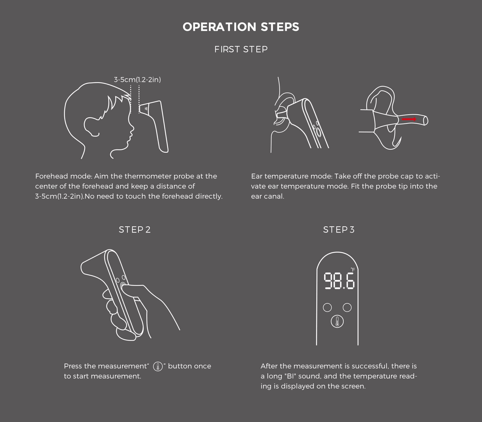 【MT1】FOXXD Digital thermometers Daily Temp Checker No-Touch 1s Read for Home & Family with Color Alerts & Bright LCD Display 【MT1】FOXXD Digital thermometers Daily Temp Checker No-Touch 1s Read for Home & Family with Color Alerts & Bright LCD Display