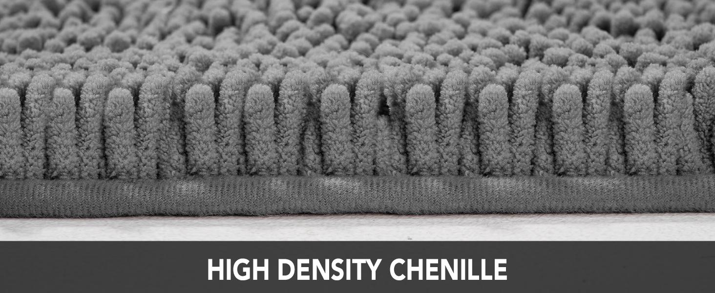 Deconovo Bathroom mat, Water Proof, Toilet Lid Mat & Bath Mat, Bath Rugs, Summer Bathroom Accessories, Machine Washable Low Pile Rugs for Living Room