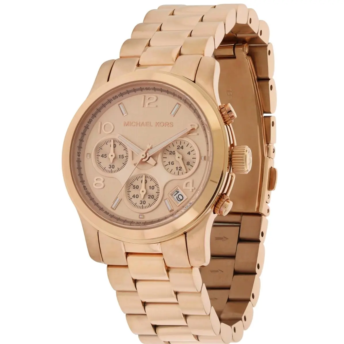 Michael Kors Runway Chronograph Rose Gold-Tone Ladies Watch MK7324