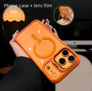 MagSafe Magnetic iPhone Case with Ring Holder for iPhone 12 13 14 15 16  17 Shockproof Protective Cover