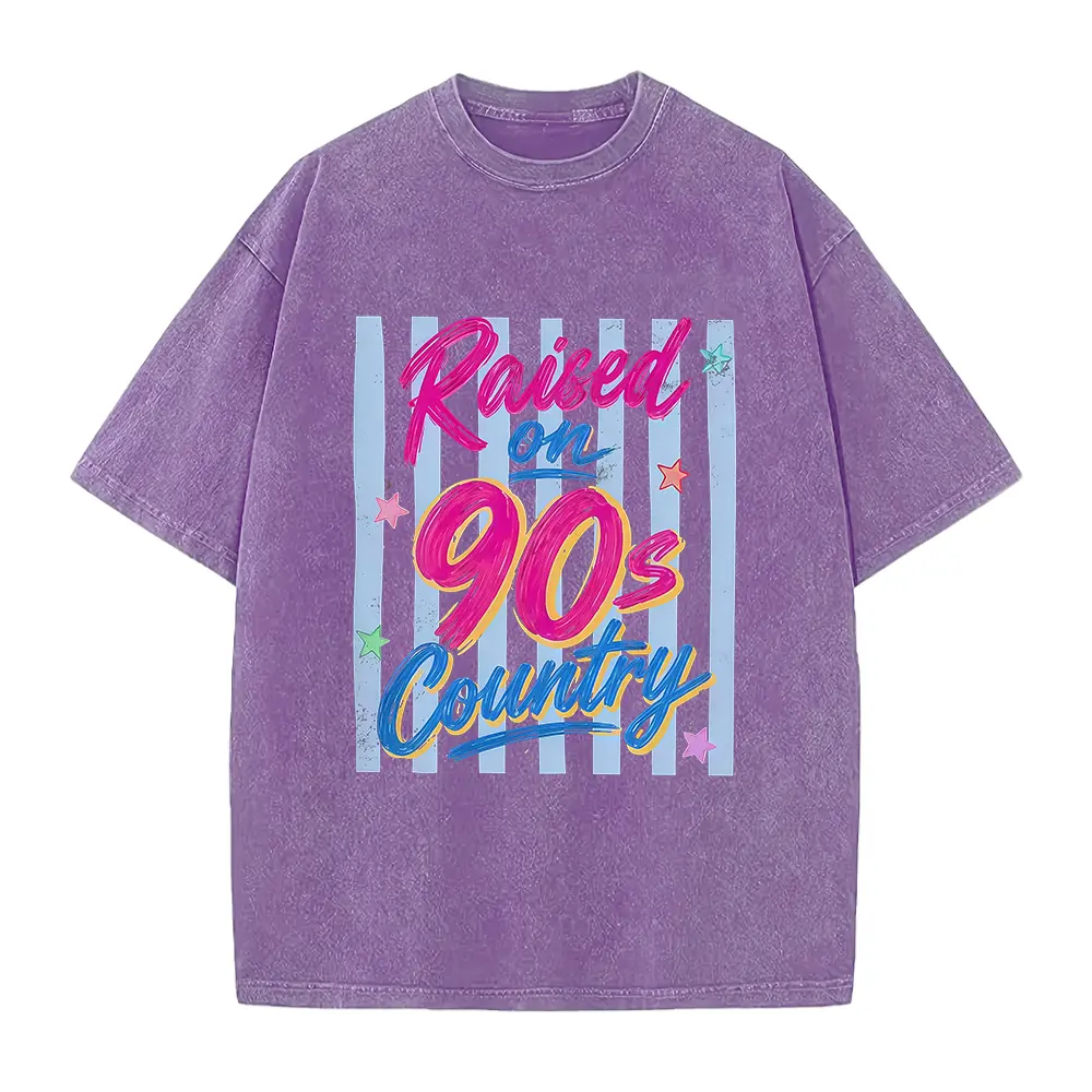 Raised On 90s Country Shirt, Boxy Tee, Retro Country Music Tee, Western Cowgirl Country Concert Shirt