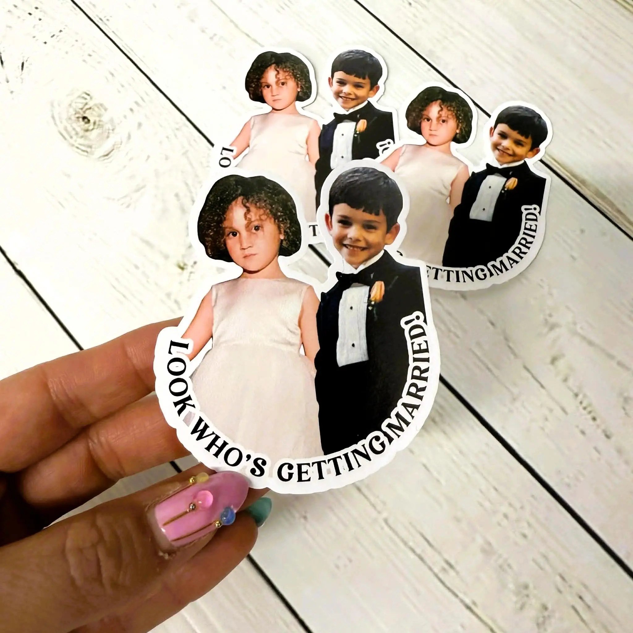 [10 Pcs] Personalized Photo Stickers, Mr and Mrs, Bachelorette Party Favors, engagement stickers, wedding stickers, save the date