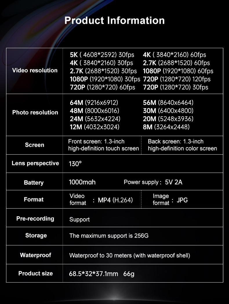 NUISK WiFi Action Camera with Dual Touch Screens Waterproof Up to 98ft 5X Zoom EIS Stabilization Compact Magnetic Mount ,Ideal Gift for Girls, Boys Teenagers, and Beginners, Birthday Christmas Gift Stick Bodycam Camera TikTokShopSpringGlowUp