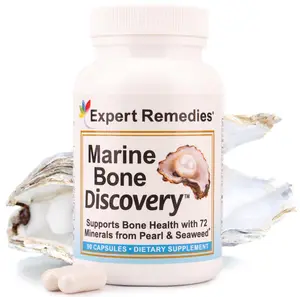 Marine Bone Discovery - 90 Capsules with 72 Minerals from Pearl & Seaweed for Strong Resilient Bones