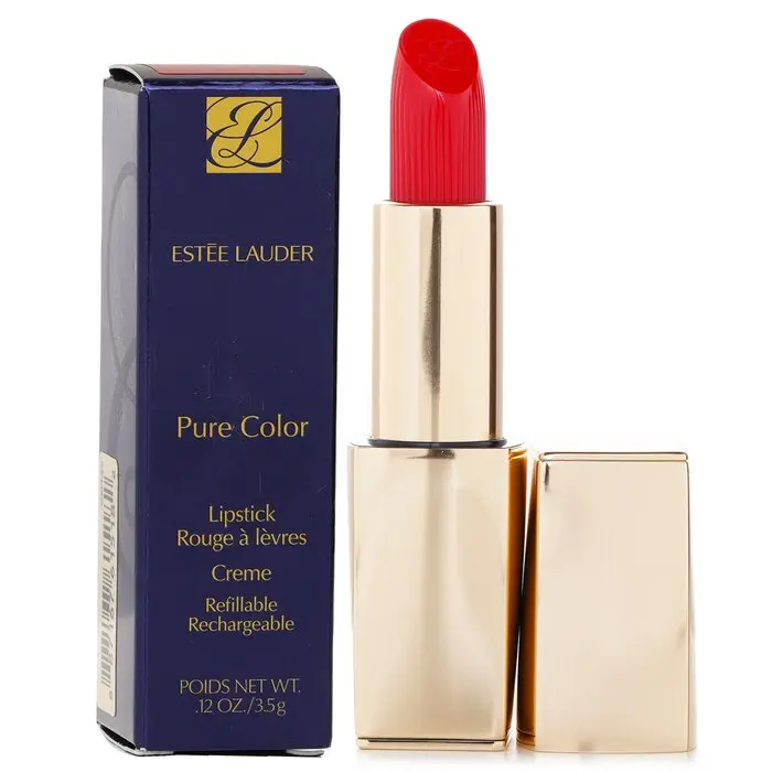 ESTÉE LAUDER Pure Color Cosmetic Lipstick - #520 Carnal, Raspberry & Apricot Powder Finish, Lip Care Product, Makeup