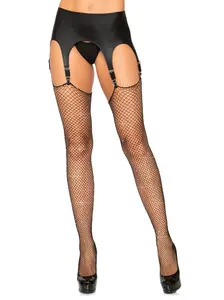 Brielle Rhinestone Fishnet Stockings