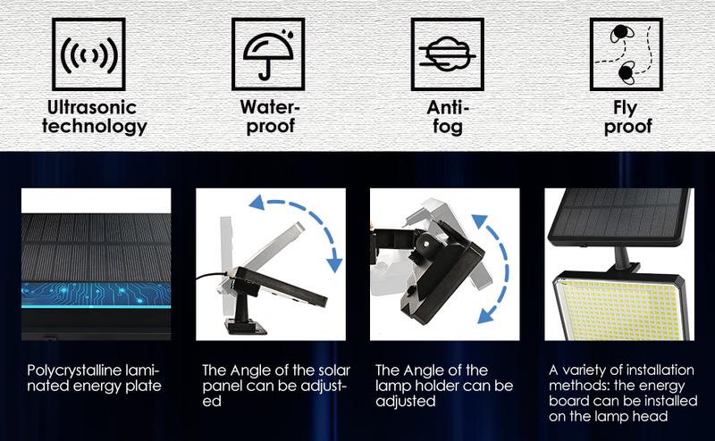 【Christmas Gift】Solar Flood Lights Outdoor, 294 LED Motion Sensor Outdoor Lights, IP67 Waterproof Solar Flood Light for Outside, 3000LM Angle Adjustable Security Spot Lights for Porch Patio Yard Garage 【Christmas Gift】Solar Flood Lights Outdoor, 294 LED Motion Sensor Outdoor Lights, IP67 Waterproof Solar Flood Light for Outside, 3000LM Angle Adjustable Security Spot Lights for Porch Patio Yard Garage