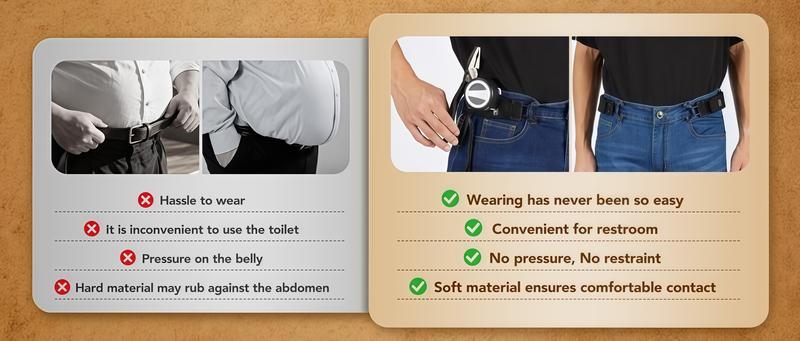 Tactical Metal Hook Elastic Belt (Unisex) - Patented No - Buckle Invisible Design | Soft Adjustable Side TikTokShopBlackFriday  belt