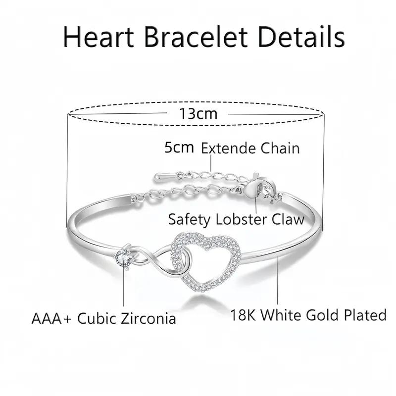 To My Daughter Forever Connected Bracelet – Infinity Heart Design, High-Quality Jewelry for Milestone Celebrations, Valentine’s Day Gift, Comes with a Gift Box To My Daughter Forever Connected Bracelet – Infinity Heart Design, High-Quality Jewelry for Milestone Celebrations, Valentine’s Day Gift, Comes with a Gift Box