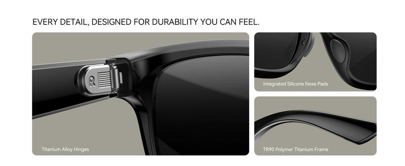 Rokid AI Glasses Style, 12 MP & 4K Camera, Photo & Video, AI Assistant Powered by ChatGPT-5, 24h Standby, 89 Language Translation, Dual Hi-Fi Speakers, Lightweight (38.5g), Supports Prescription up to ±15.00D, Perfect for Daily Wear & Virtual Assistance