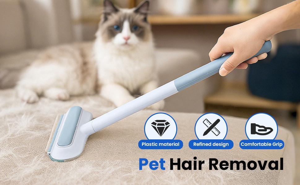Pet Hair Removal Tool,Cat/Dog Hair Remover with Extra long Handle,Cat Lint Squeegee for Furniture,Carpet,Clothes, Bedding,Car,Window Pet Hair Removal Tool,Cat/Dog Hair Remover with Extra long Handle,Cat Lint Squeegee for Furniture,Carpet,Clothes, Bedding,Car,Window