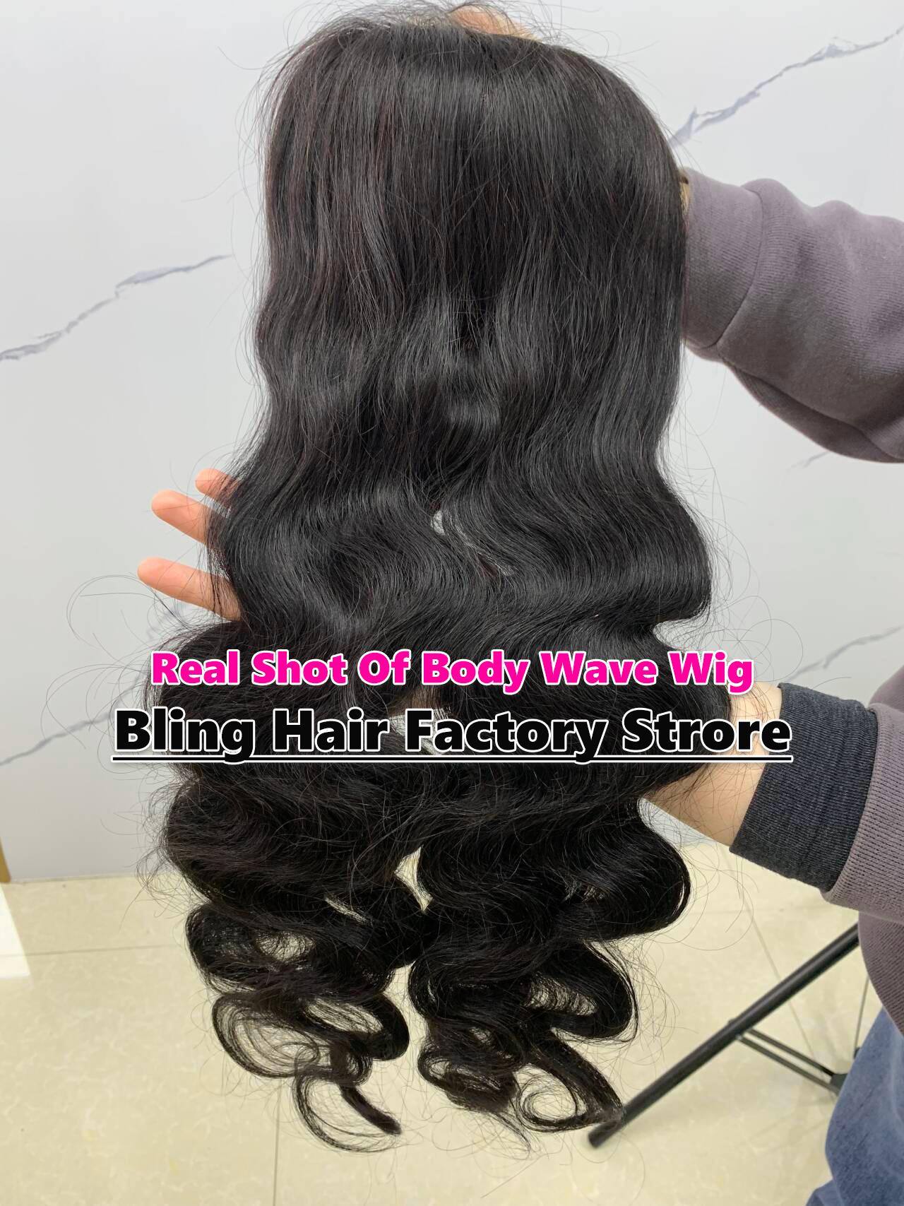 Bling Hair 12~36inch Body Wave 13x6 Lace Frontal Human Wig Hair 13x4 PrePlucked Transparent Lace Frontal Wig Brazilian Body Wave Hair Wigs For Women On Sale