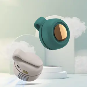 Portable, silent mini bladeless fan – a Mother's Day gift; rotatable body, three adjustable cooling speeds, clip-on or waist-mounted design, suitable for outdoor travel and office use; a great summer gift.
