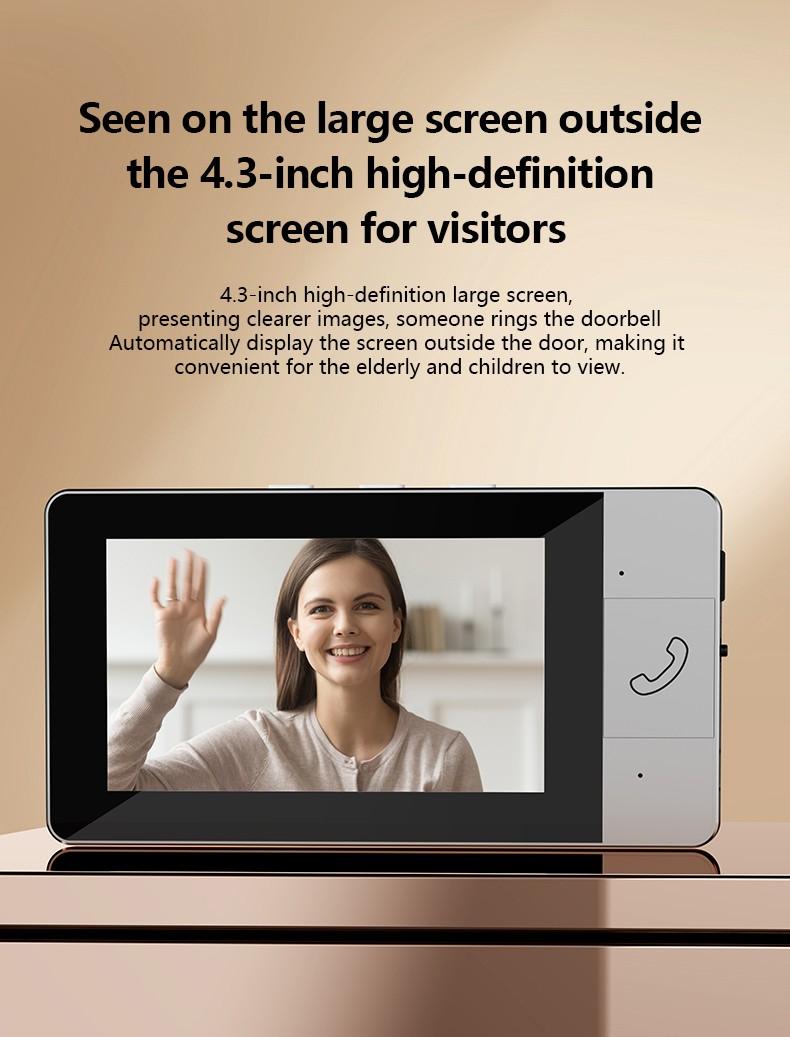 No WiFi Video Doorbell with Monitor – Wireless Doorbell Camera, Two-Way Talk, Night Vision, No App, No Monthly Fees