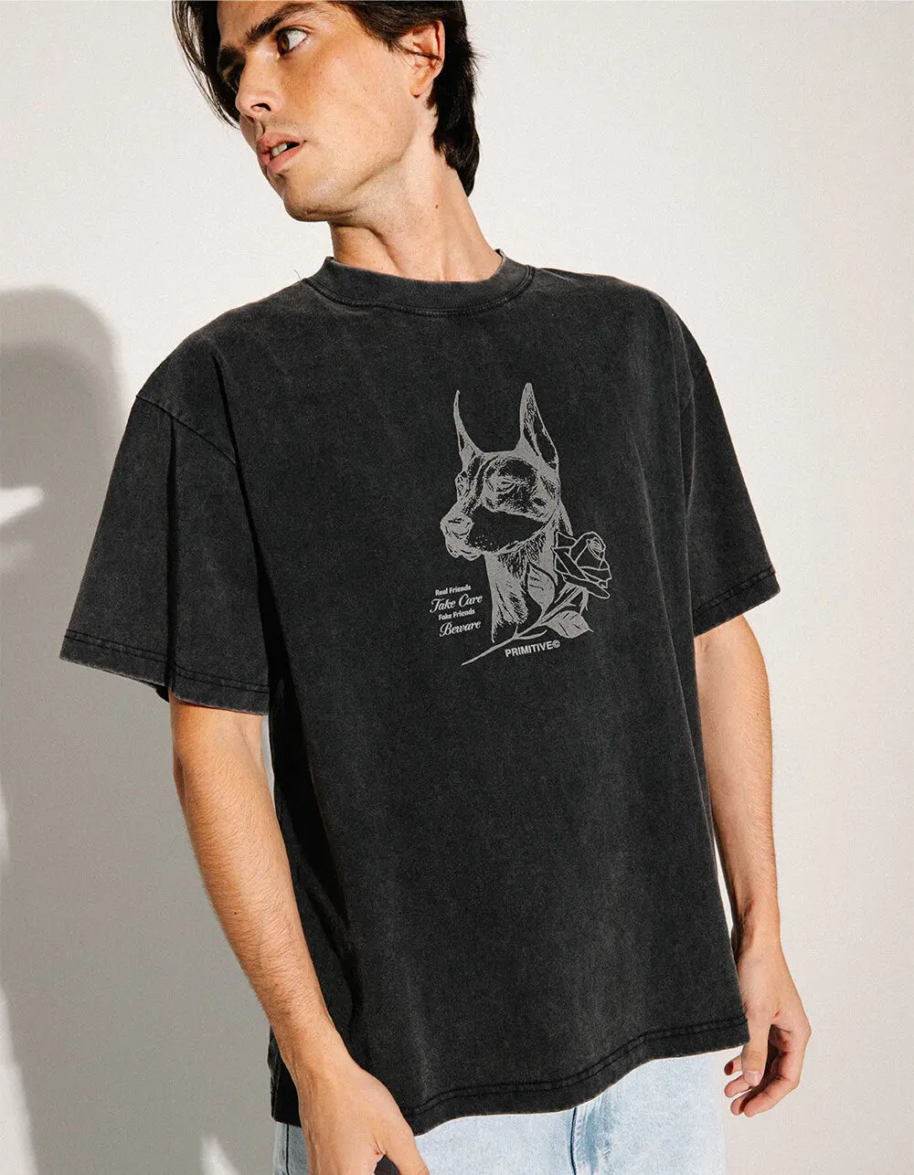 PRIMITIVE Take Care Mens Boxy Tee