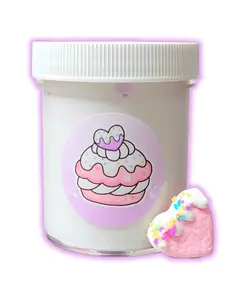 Kawaii Cream Handmade Butter Slime – Thick, Soft & Stretchy Slime for Ages 8+ – Hoshimi Slimes