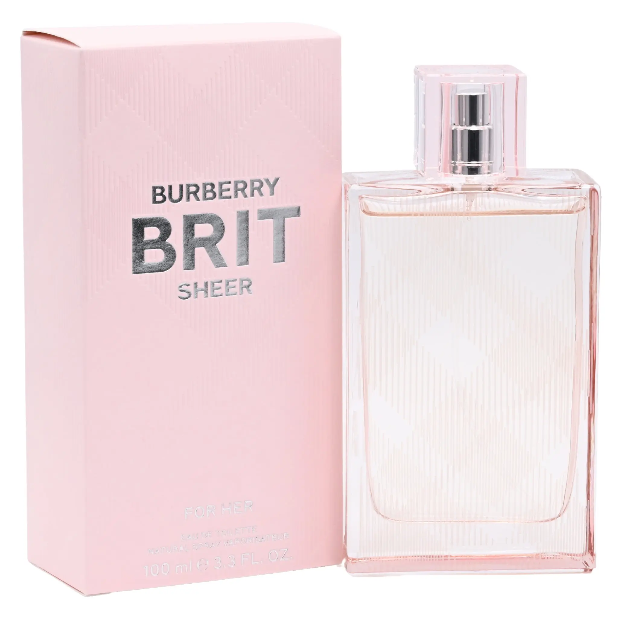 BURBERRY Brit Sheer Women's Eau de Toilette (EDT) Spray Perfume, 3.4oz - Youthful Fruit Floral & Aromatic Scent, Peach, Litchi, Yuzu Notes, White Musk Finish, Moderate Sillage, New Box Pack, Clean Girl Signature Fragrance, Perfume for Sale, Fruit Floral S
