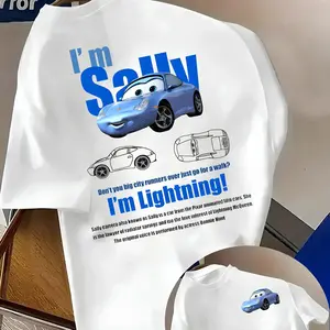 Retro Two Side Cars Gildan T-Shirt, Cars Movie T-Shirt, Mcqueen and Mater Retro Vintage Unisex Oversized Anime Graphic Tee – Trendy Y2K Acid Gildan, Manga Game Movie Lover Gift For Fans Merch