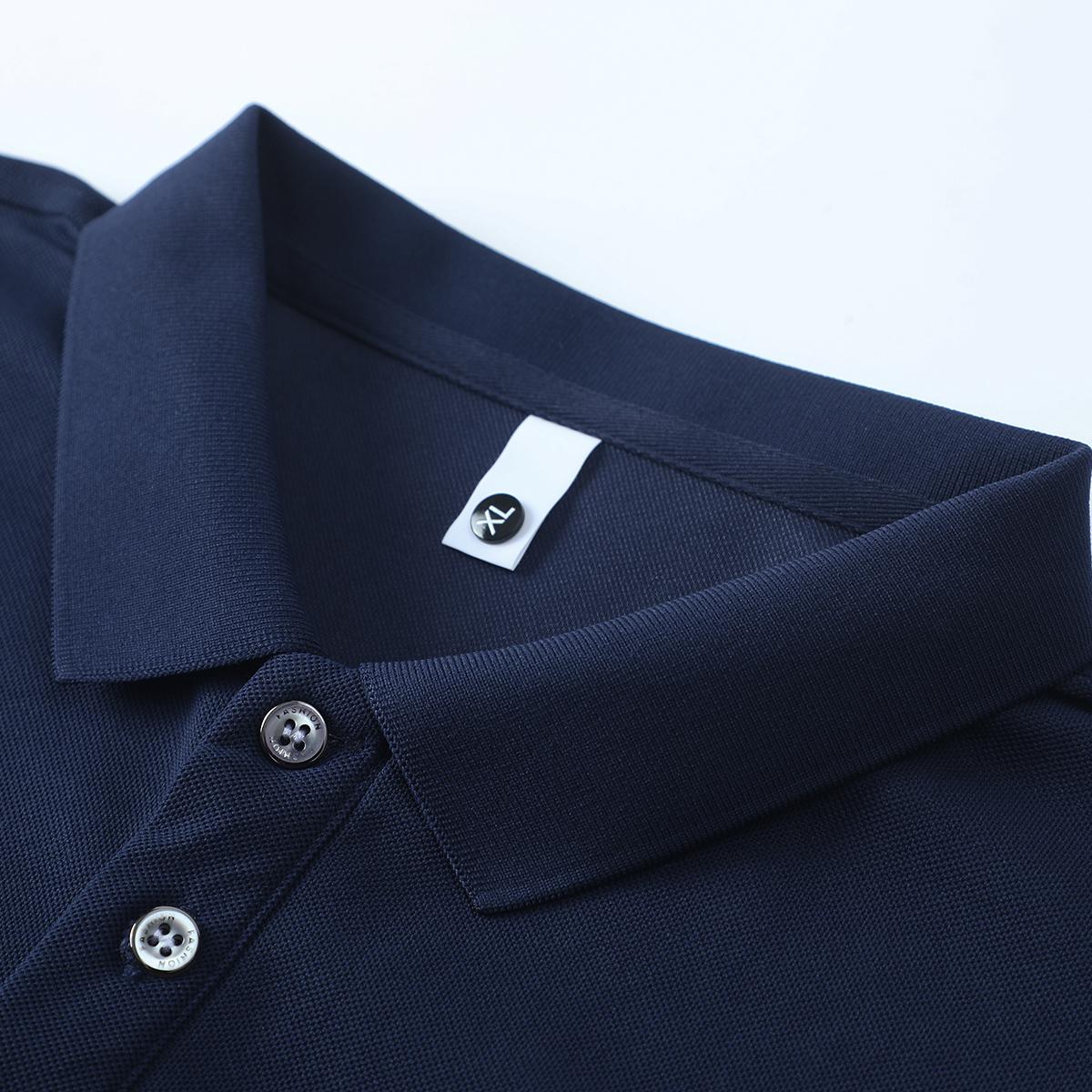 Men’s Summer Short-Sleeve Polo T‑Shirt, Lightweight Thin Design, Solid Color, Versatile Retro Minimalist Fashion, Perfect for Vacation, Outdoor Activities, and Casual Wear