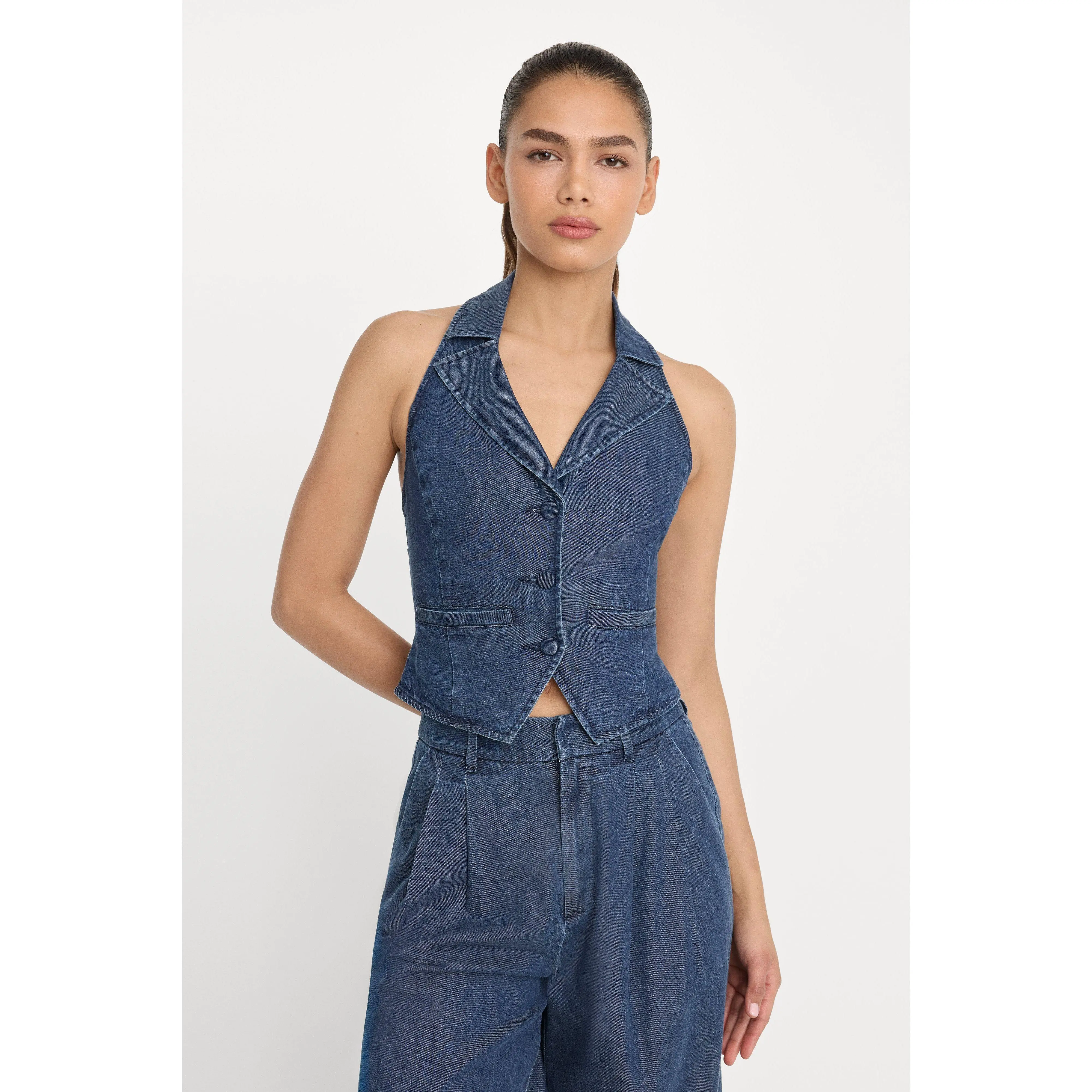 HALTER VEST | INDIGO1187