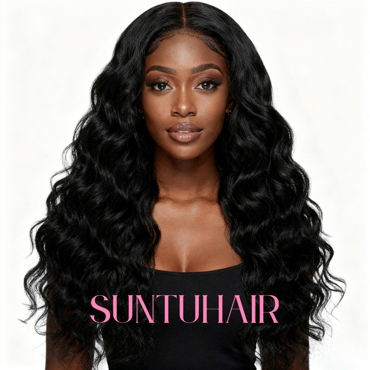[30inch=$86] 5x5 Glueless Wig Body Wave 100% Human Hair Wigs Wear and Go Wigs Natural Black, 5x5 Pre-Cut HD Lace Closure Wig Pre-Plucked Hairline, Affordable Human Hair Wigs For Black Women